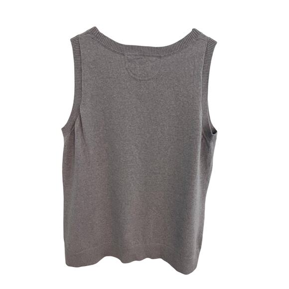 Woolx Merino Sweater Womens XL Lilac Chessy Tank Top Minimalist Preppy Chic EUC - Picture 5 of 9